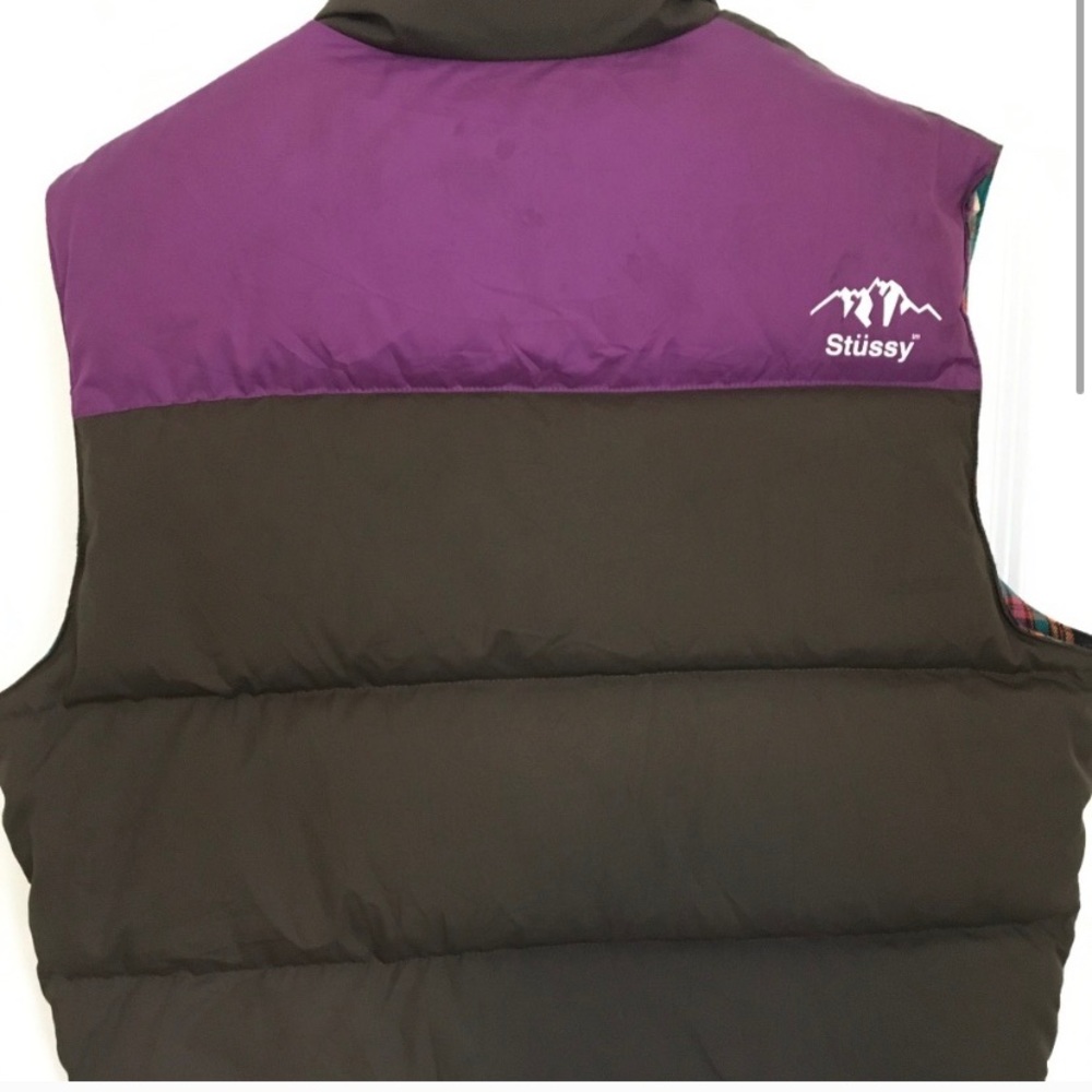 stussy vest brown